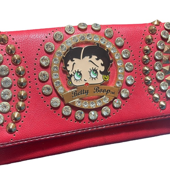 Betty Boop Large Zip Around Wallet & Checkbook Holder - Picture 6 of 14